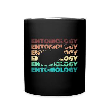 Entomology Entomologist Insects Bugs Silhouette - Tasse einfarbig - Schwarz - Vorne