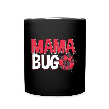 Ladybug Entomologist Ladybirds Entomology Mama Bug - Full Colour Mug - black - Front