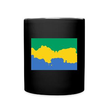 Gabon - Full Colour Mug - black - Front