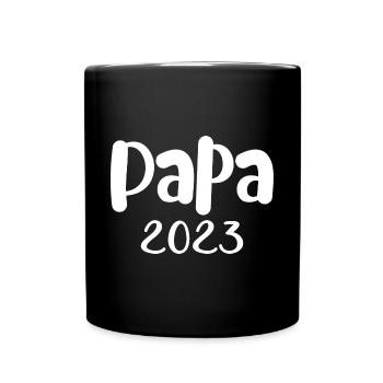 Papa 2023 Cadeau Père 2023 Annonce Grossesse - Mug uni - noir - Devant