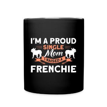 Frenchie Bulldog French Bulldog Gift - Full Colour Mug - black - Front