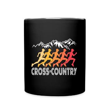 cross country sport running course à pied - Mug uni - noir - Devant