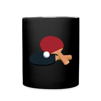 Raquette de tennis de table Types de poignées De tennis de table Table - Mug uni - noir - Devant