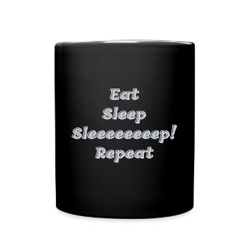 Sleep, finally sleep - Full Colour Mug - black - Front