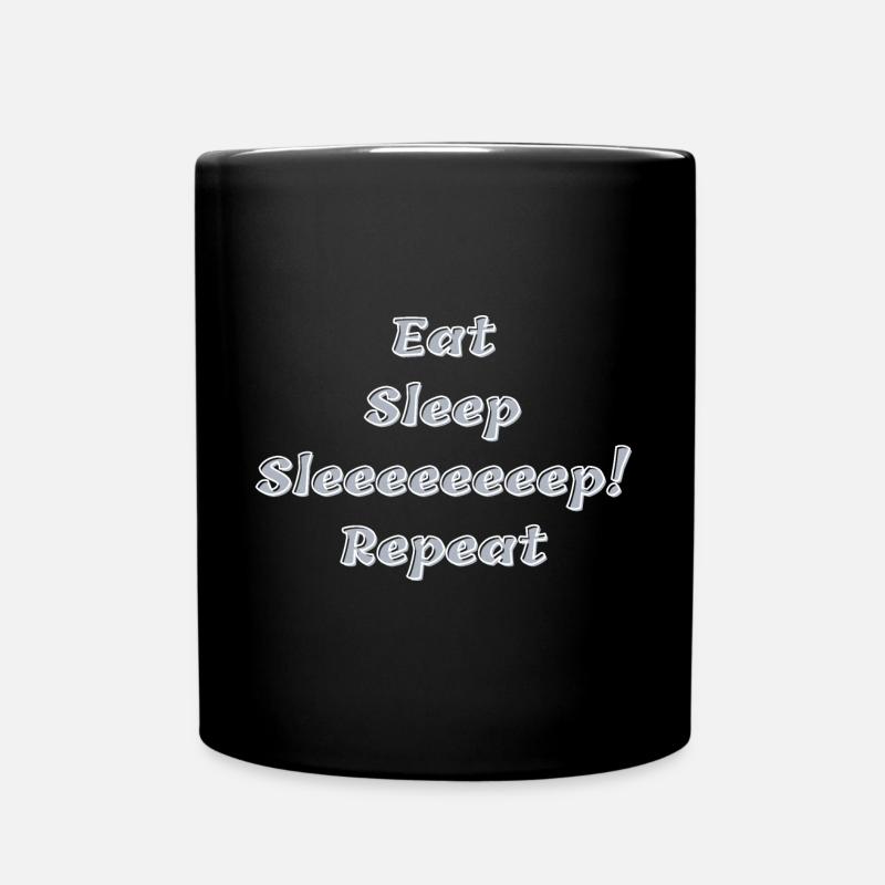 Sleep, finally sleep - Full Colour Mug - black
