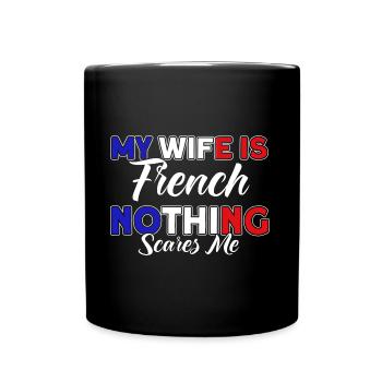 Français Drapeau Français Roots Cadeau - Mug uni - noir - Devant