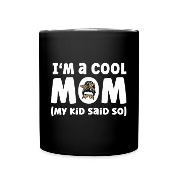 Cool Maman Drôle Maman - Mug uni - noir - Devant
