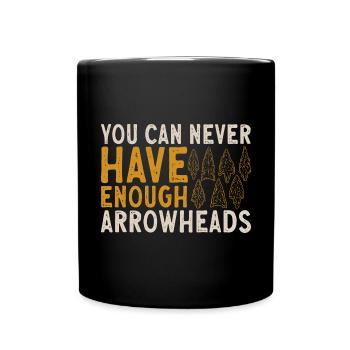 Arrowhead Hunting Arrowhead Collector - Full Colour Mug - black - Front