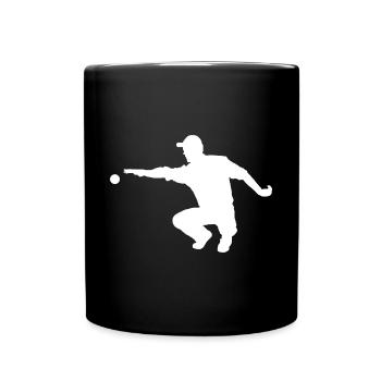 Petanque Spieler Boule Boccia Bocce Pétanque Sport - Tasse einfarbig - Schwarz - Vorne