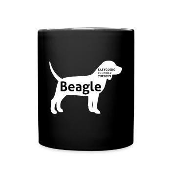 Beagle Master Dog Dog Owner Gift - Full Colour Mug - black - Front
