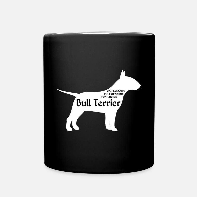 Bullterrier Bull Terrier - Full Colour Mug - black