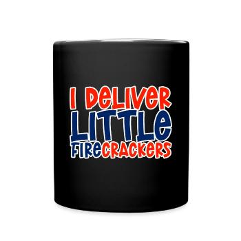 I Deliver Little Firecrackers 4 - Full Colour Mug - black - Front