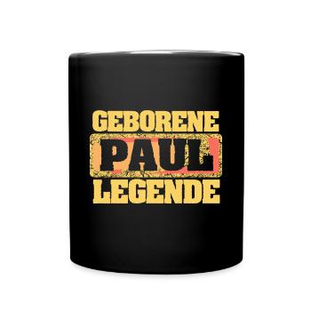 Paul - Tasse einfarbig - Schwarz - Vorne
