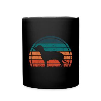 Hanovrien Hanover Sweat Dog Vintage Rétro - Mug uni - noir - Devant