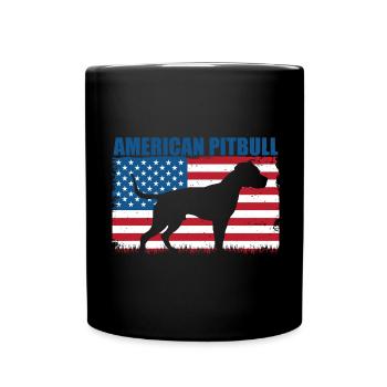 American Pit Bull Terrier - Mug uni - noir - Devant