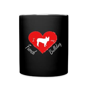 Frenchie, Bully, Français Bulldog, Cadeau - Mug uni - noir - Devant