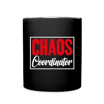 Graphic of the Head of Activities of the - Full Colour Mug - black - Front