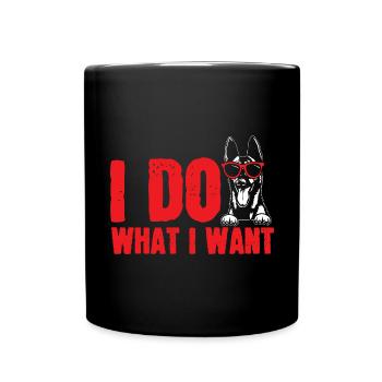 Malinois Belgian Shepherd Mechelaar Dog - Full Colour Mug - black - Front