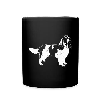 Cadeau de chien Springer Spaniel anglais - Mug uni - noir - Devant