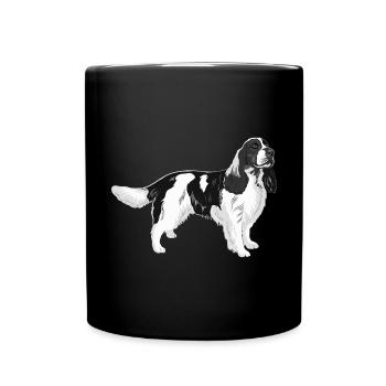 Cadeau de chien Springer Spaniel anglais - Mug uni - noir - Devant
