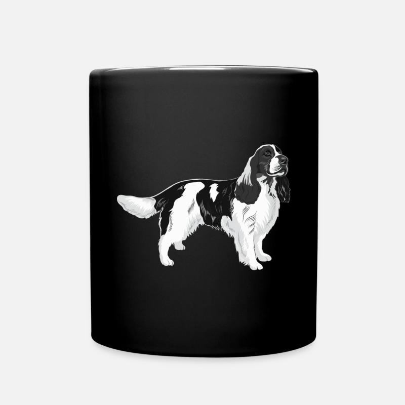 Cadeau de chien Springer Spaniel anglais - Mug uni - noir