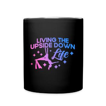 Aerial Yoga Gymnasts Aerial Silk Aerial Yoga G - Full Colour Mug - black - Front