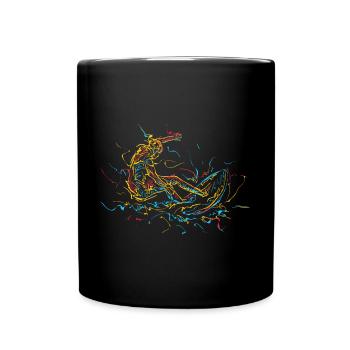 Surfer Surfing Surfing Cadeau - Mug uni - noir - Devant