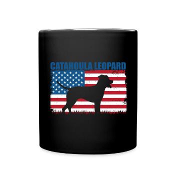 Louisiane Catahoula Leopard Dog - Mug uni - noir - Devant