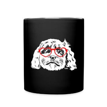 Cockapoo Dog - Full Colour Mug - black - Front