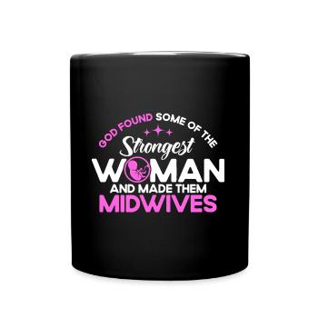Obstetrician Midwife LD Work Gift - Full Colour Mug - black - Front