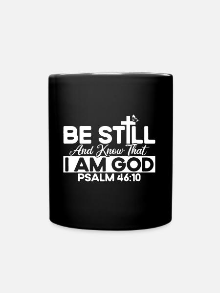 Inspirierend Christlich Religiös Geschenk - Tasse einfarbig - Schwarz
