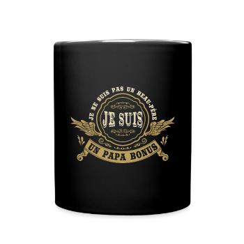 Je Suis Un Papa Bonus - Mug uni - noir - Devant