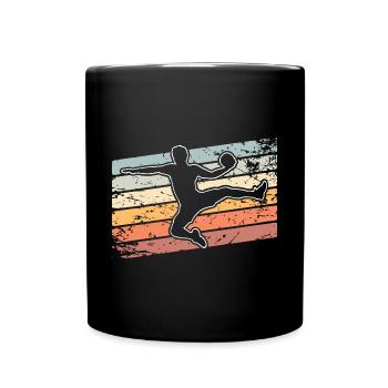Handball Handballer - Tasse einfarbig - Schwarz - Vorne