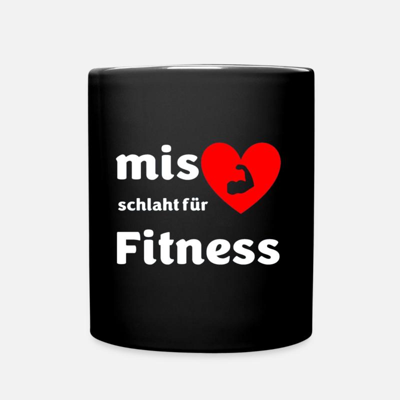 Fitness berndeutsch - Tasse einfarbig - Schwarz