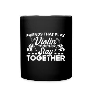 Violoniste Violoniste Violoniste Cadeau - Mug uni - noir - Devant