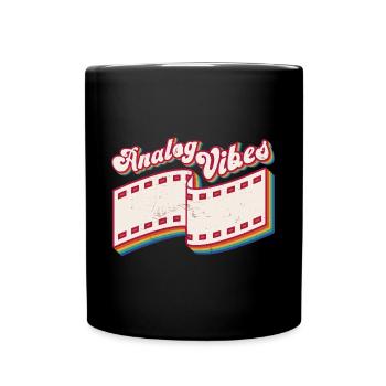Retro Photographer Vintage Analog Vibes - Tasse einfarbig - Schwarz - Vorne