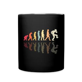 Line Dancing Evolution Rodeo Western Dance - Tasse einfarbig - Schwarz - Vorne