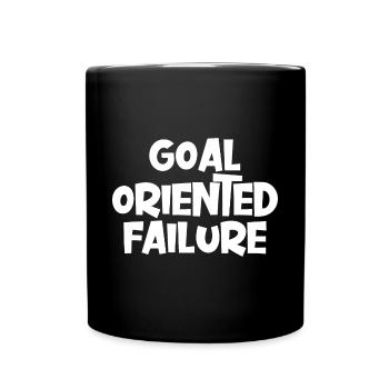 Goal Oriented Failure - Full Colour Mug - black - Front