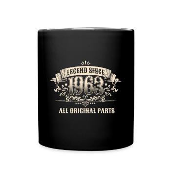60 Years Old Legend Since 1963 60th Birthday - Tasse einfarbig - Schwarz - Vorne