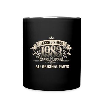 40 Years Old Legend Since 1983 40th Birthday - Tasse einfarbig - Schwarz - Vorne