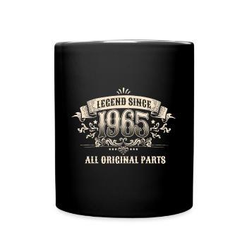 Retro Vintage Birthday Legend Since 1965 Original - Tasse einfarbig - Schwarz - Vorne