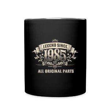 Retro Vintage Birthday Legend Since 1985 Original - Tasse einfarbig - Schwarz - Vorne