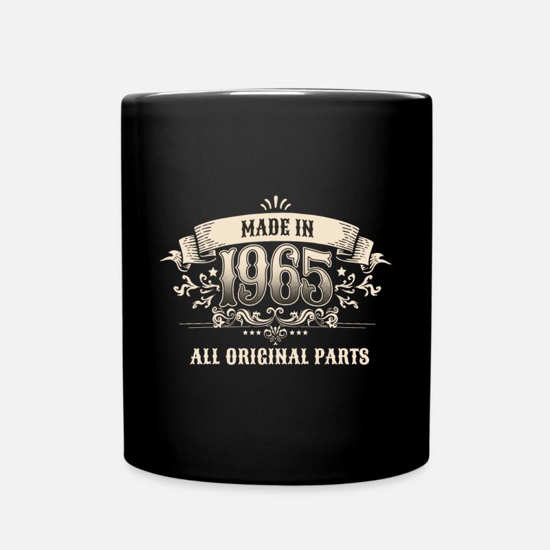Retro Vintage Birthday Made In 1965 All Original - Tasse einfarbig - Schwarz