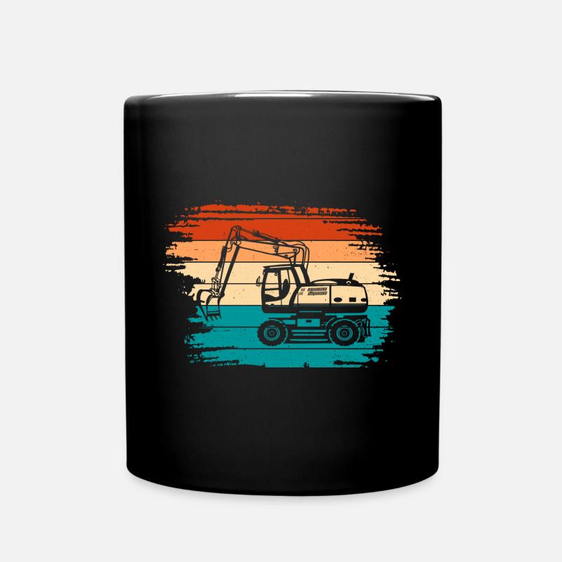 Bagger - Tasse einfarbig - Schwarz