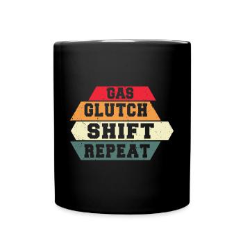 Tuning Spruch für Motorsport / Auto Fans - Tasse einfarbig - Schwarz - Vorne