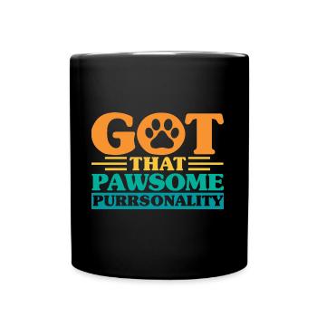 Chat parents chats dictons chat cadeau - Mug uni - noir - Devant
