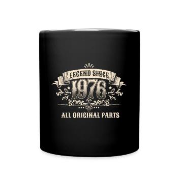 Retro Vintage Legend Since 1976 Original Parts - Tasse einfarbig - Schwarz - Vorne
