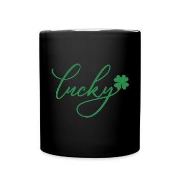 Cadeau de la Saint-Patrick Trèfle Hommes, Femmes, Enfants - Mug uni - noir - Devant