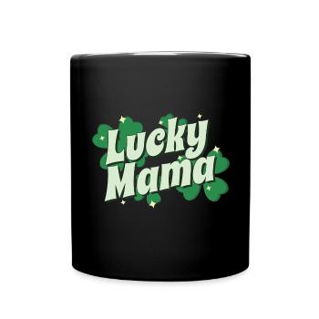 St. Patrick's Day Geschenk Shamrock Irische Frauen - Tasse einfarbig - Schwarz - Vorne