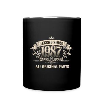 Retro Vintage Legend Since 1987 Original Parts - Tasse einfarbig - Schwarz - Vorne